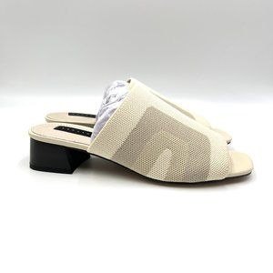 Sanctuary‎ Size 6 Rumble Cream Griege Knit Slip On Slides Mules Sandals Shoes